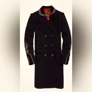 Superdry Duchess Long Wool Coat black military coat